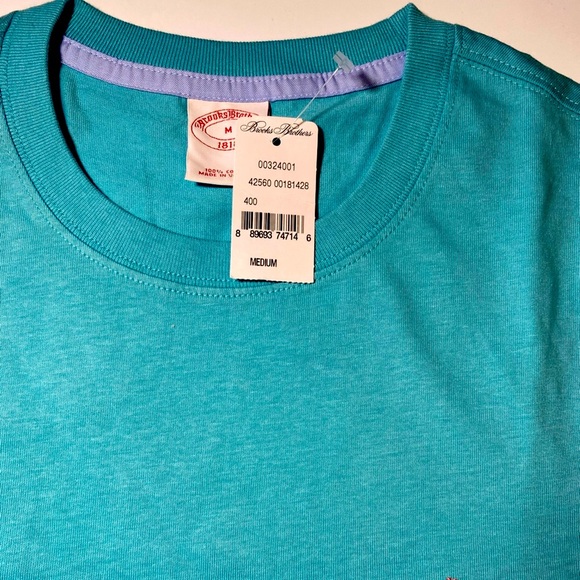 Man’s classic fits all cotton solid T-Shirt color muted teal /Coror - Picture 4 of 8